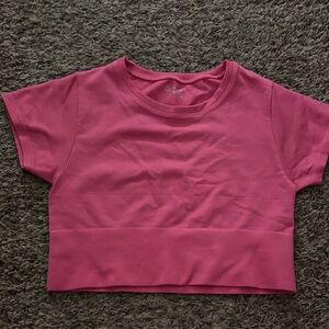 Aerie Vibrant Pink Crop Top